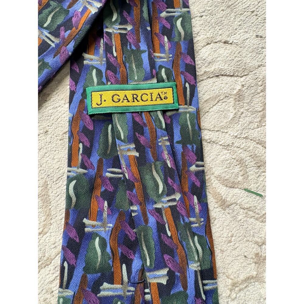 Jerry Garcia California Mission Collection 15 100% Silk Tie Abstract Multicolor - Picture 3 of 4